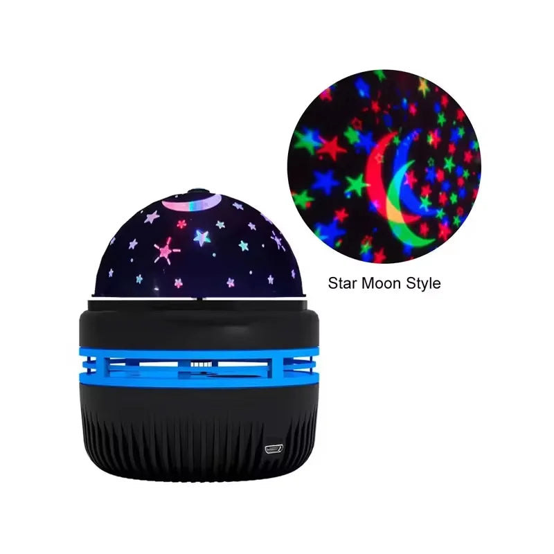 Lampada da atmosfera per camera da letto a LED colorata con cielo stellato, sfera magica rotante, stella notturna, camera da letto, per la decorazione domestica