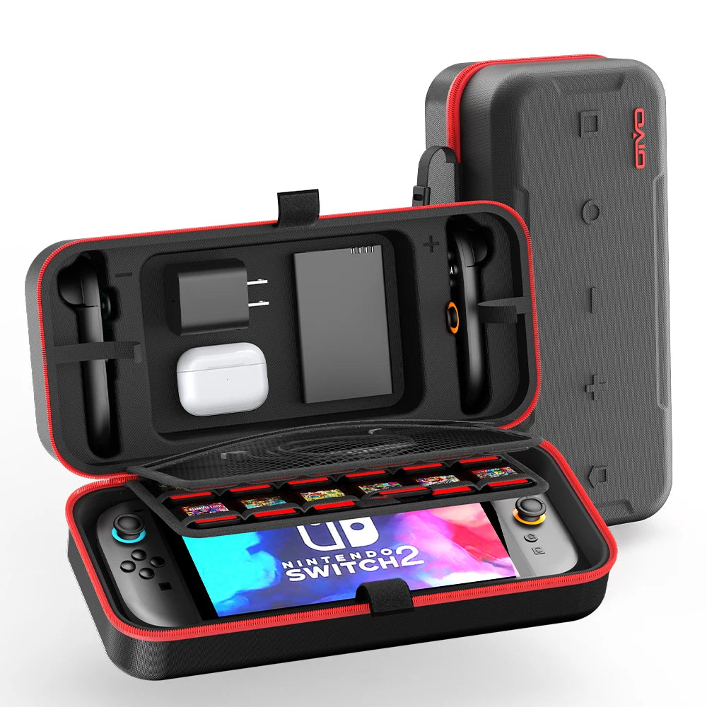 Borsa / Custodia da trasporto da viaggio di grandi dimensioni, anti-graffio e impermeabile, per console Nintendo Switch, Switch Originale e Switch OLED.