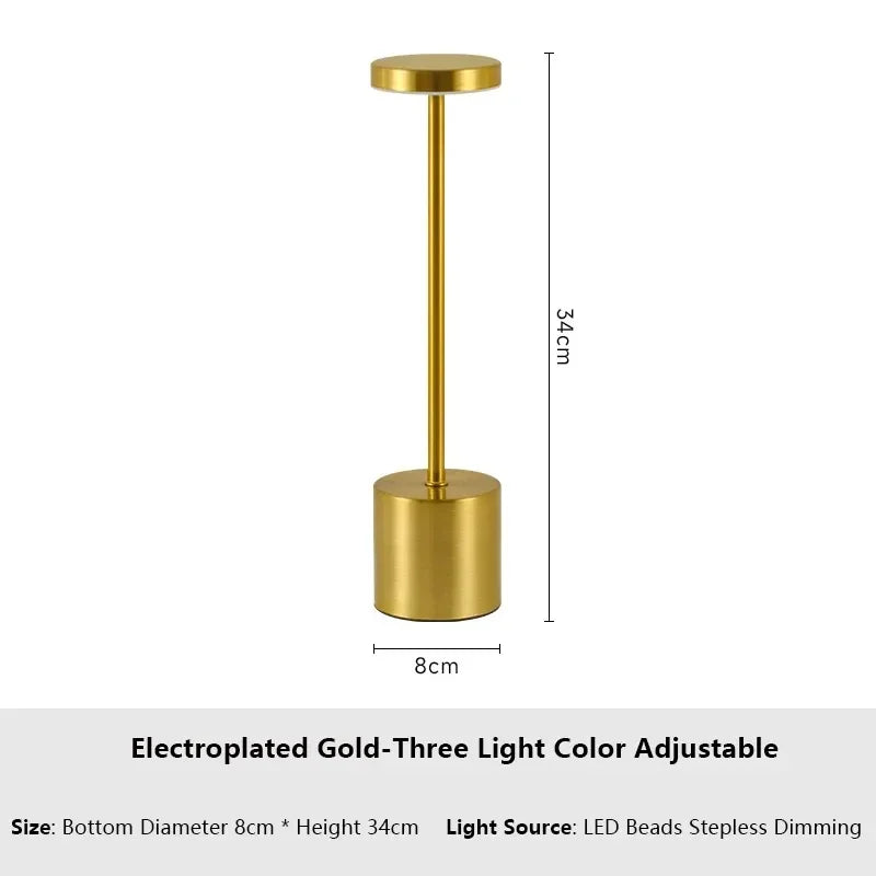 Lampada da Tavolo Tattile Ricaricabile a LED per Luce Notturna, Lampada da Scrittura, Luci d'Ambiente Creative da Comodino, Illuminazione Notturna per Decorazione Esterna/Bar