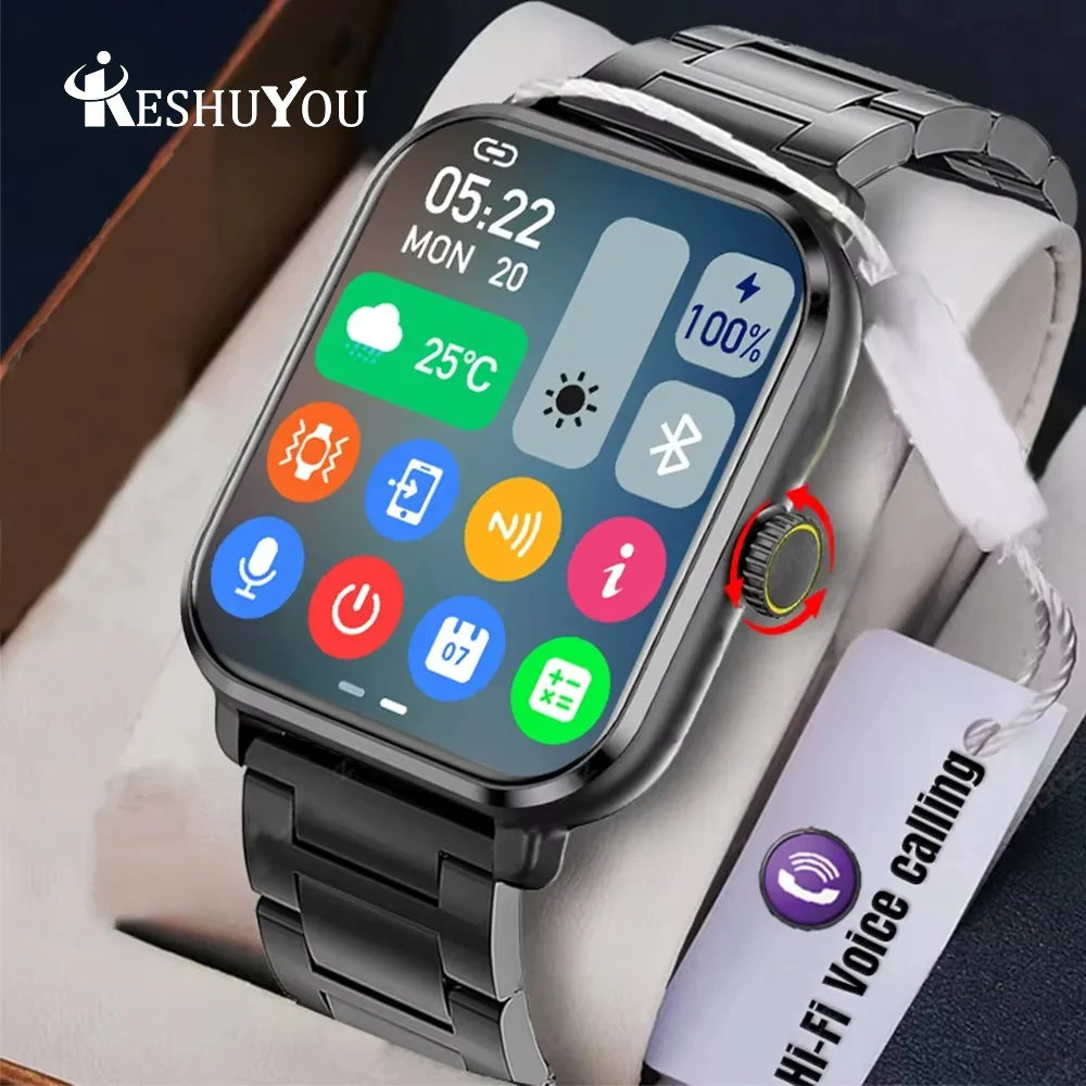 KESHUYOU Nuovo Smartwatch H9 Pro MAX con Display HD da 2.01 pollici, Chiamate Bluetooth, Avvisi di Messaggi e Modalità Sportive per Uomini e Donne.