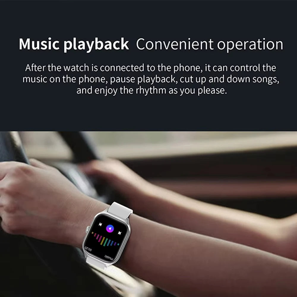 KESHUYOU Nuovo Smartwatch H9 Pro MAX con Display HD da 2.01 pollici, Chiamate Bluetooth, Avvisi di Messaggi e Modalità Sportive per Uomini e Donne.