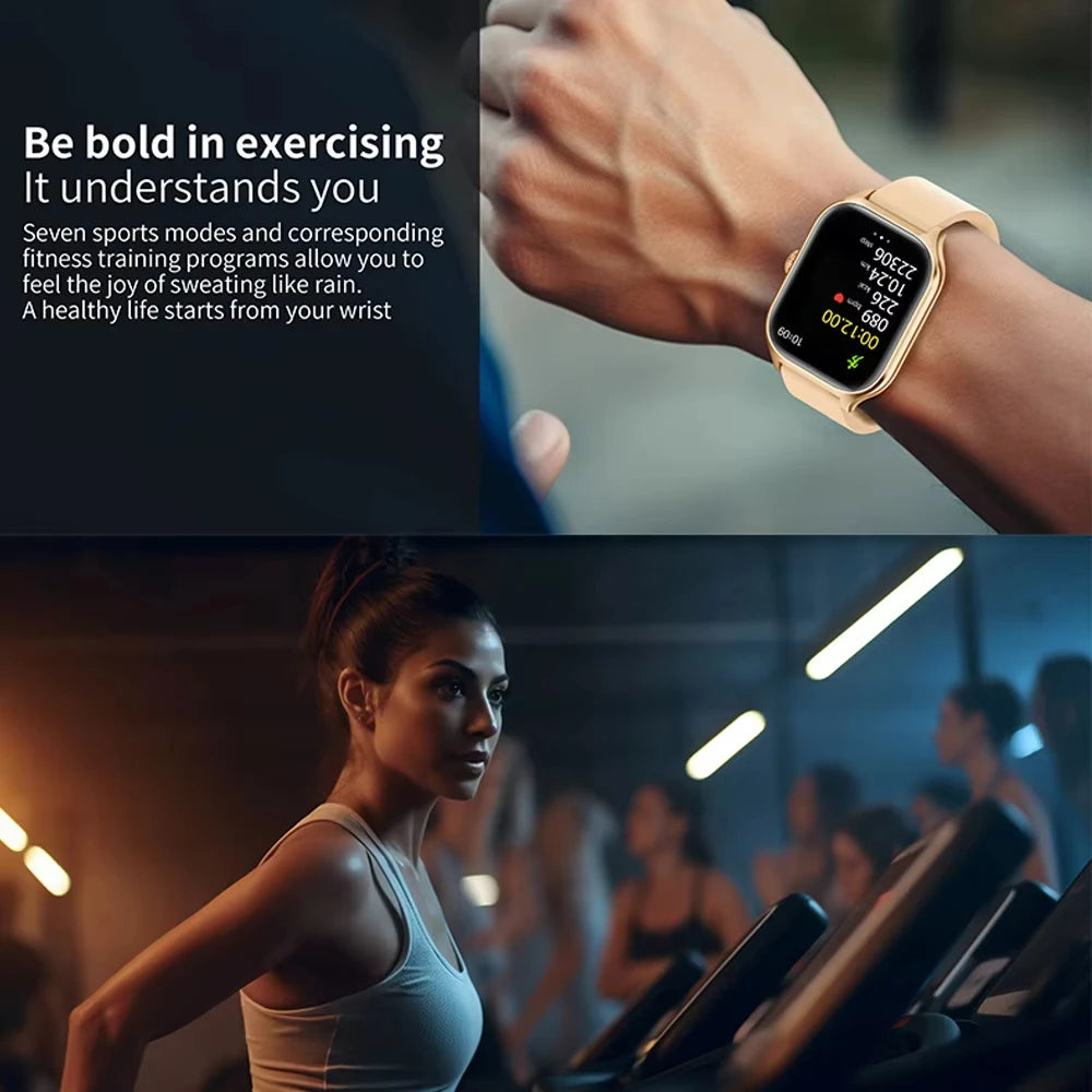 KESHUYOU Nuovo Smartwatch H9 Pro MAX con Display HD da 2.01 pollici, Chiamate Bluetooth, Avvisi di Messaggi e Modalità Sportive per Uomini e Donne.